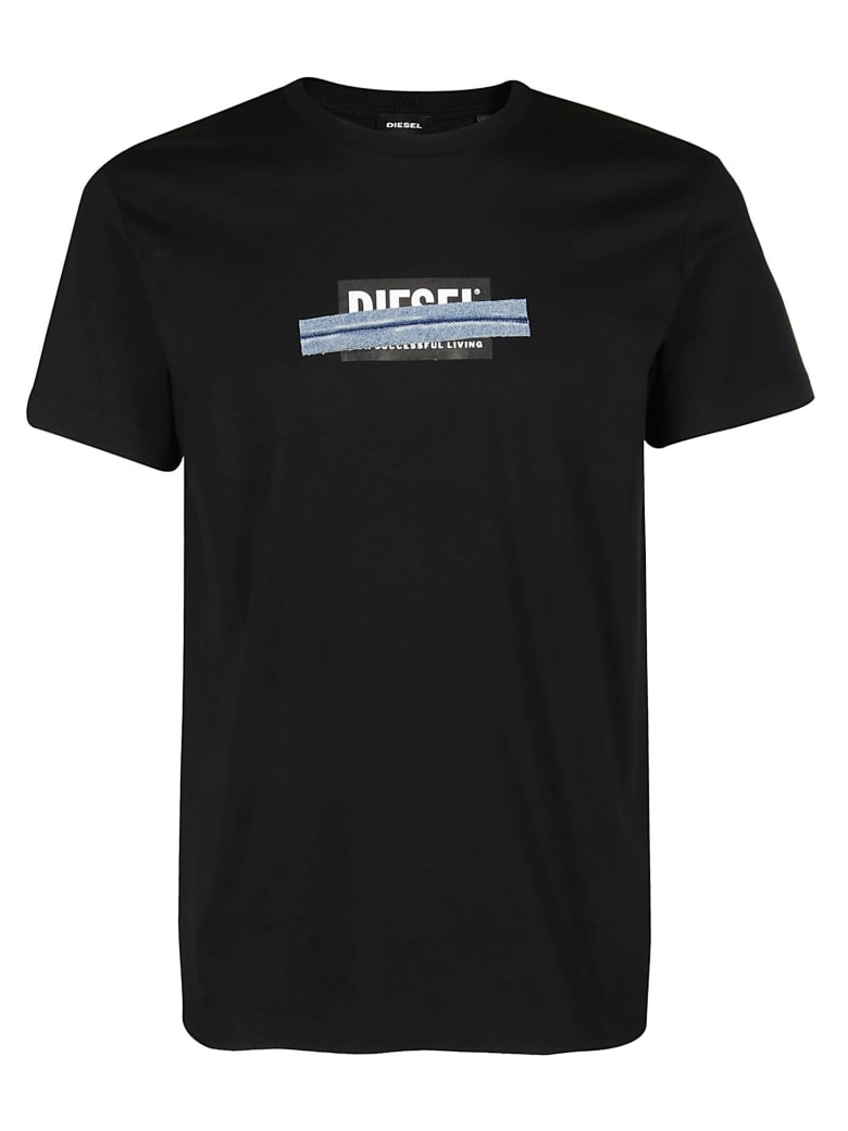 Diesel Black Cotton T-shirt - Nero