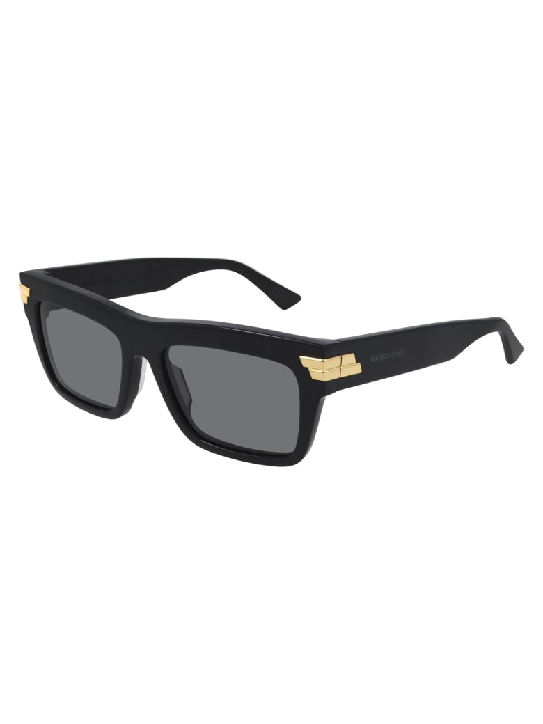Bottega Veneta BV1058S Sunglasses - Black Black Grey