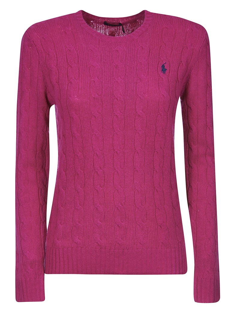 red ralph lauren cable knit jumper