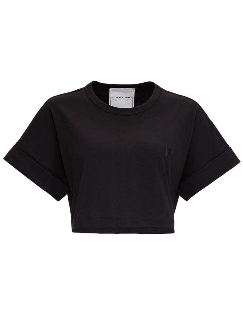 Philosophy di Lorenzo Serafini Black Jersey T-shirt - Black