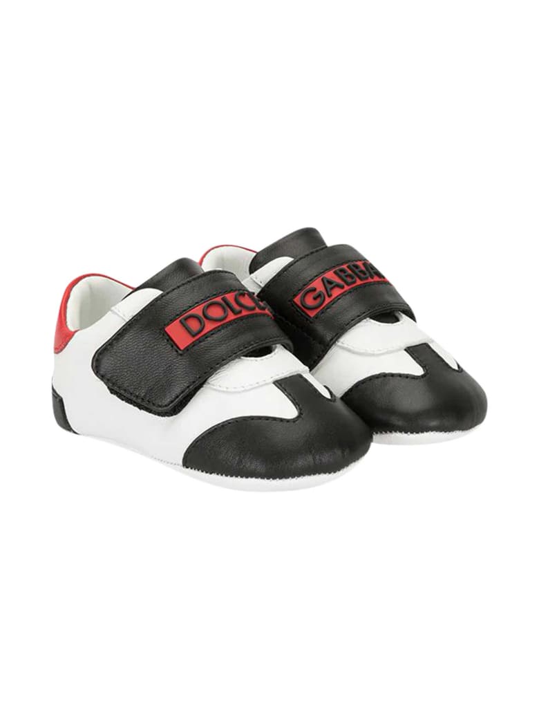Dolce & Gabbana Newborn Sneakers - Bianco/rosso