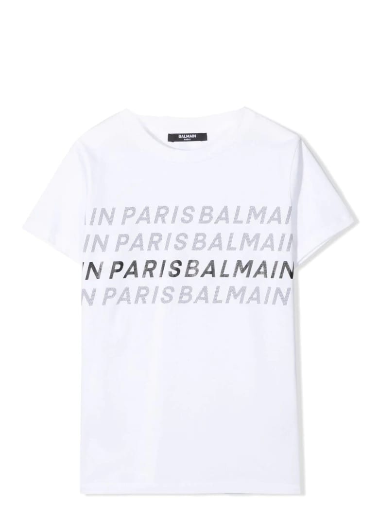 Balmain T-shirt With Writings - White