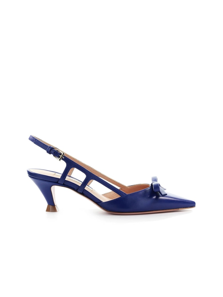 Roberto Festa Alberta Bright Blue Nappa Leather Slingback Pump - Bluette
