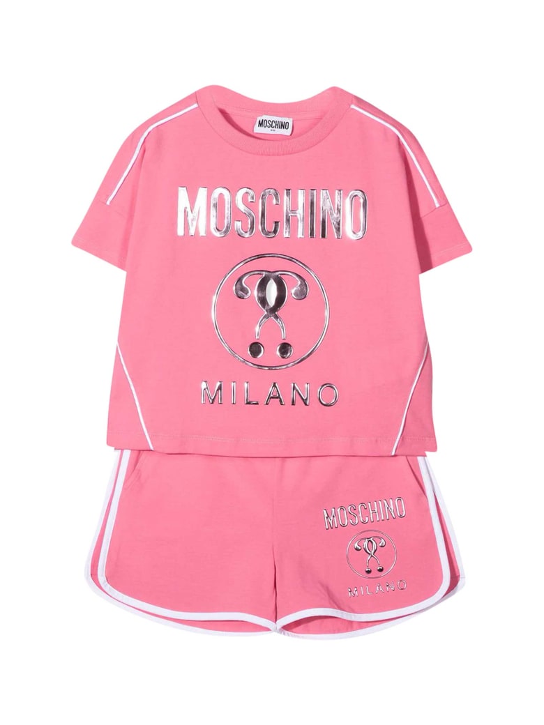 Moschino Double Question Mark Sports Suit - Rosa