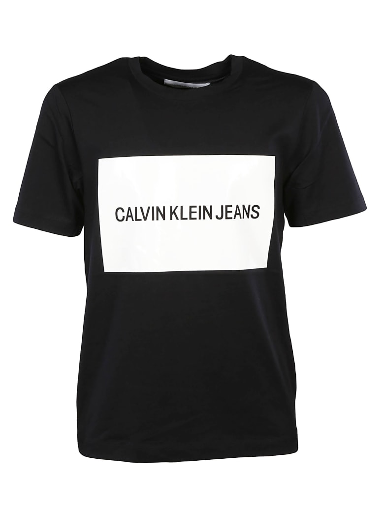 calvin klein box logo t shirt