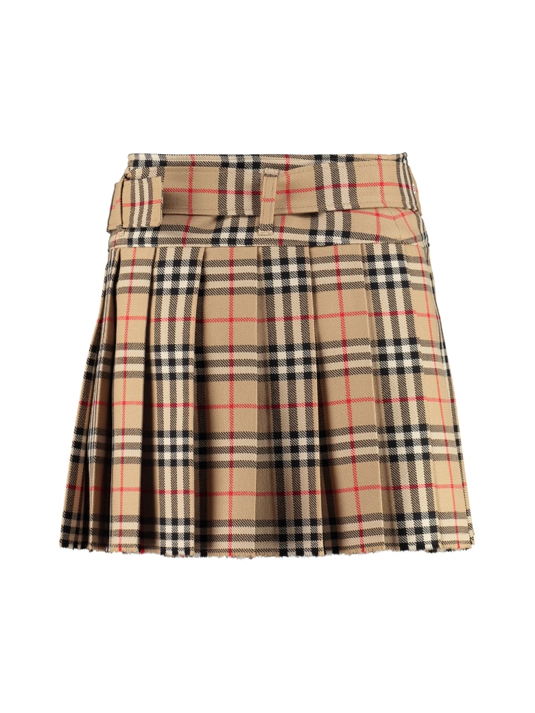Burberry Wool Mini Skirt | italist, ALWAYS LIKE A SALE