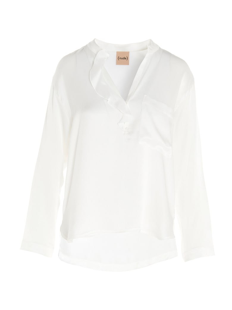 (nude) Blouse - White