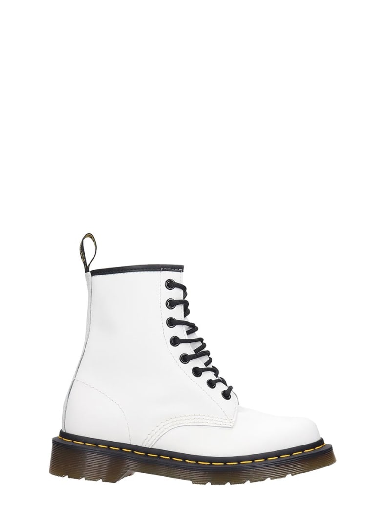 dr martens white combat boots