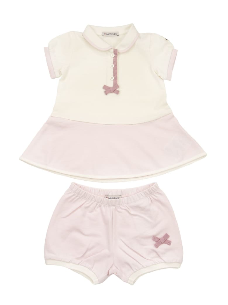 Moncler Two-piece Cotton Dress - White