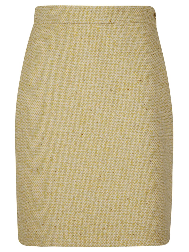 Gucci Side Zip Mid-length Skirt - Yellow