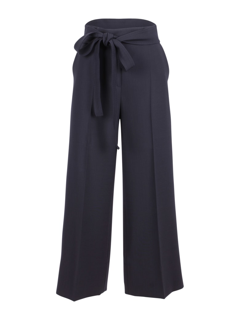 Max Mara 'albino' Wool Trousers - Blue