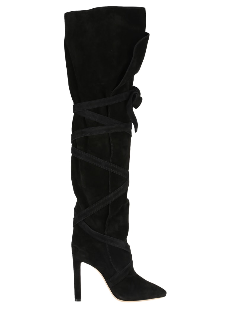 saint laurent sun over the knee boots