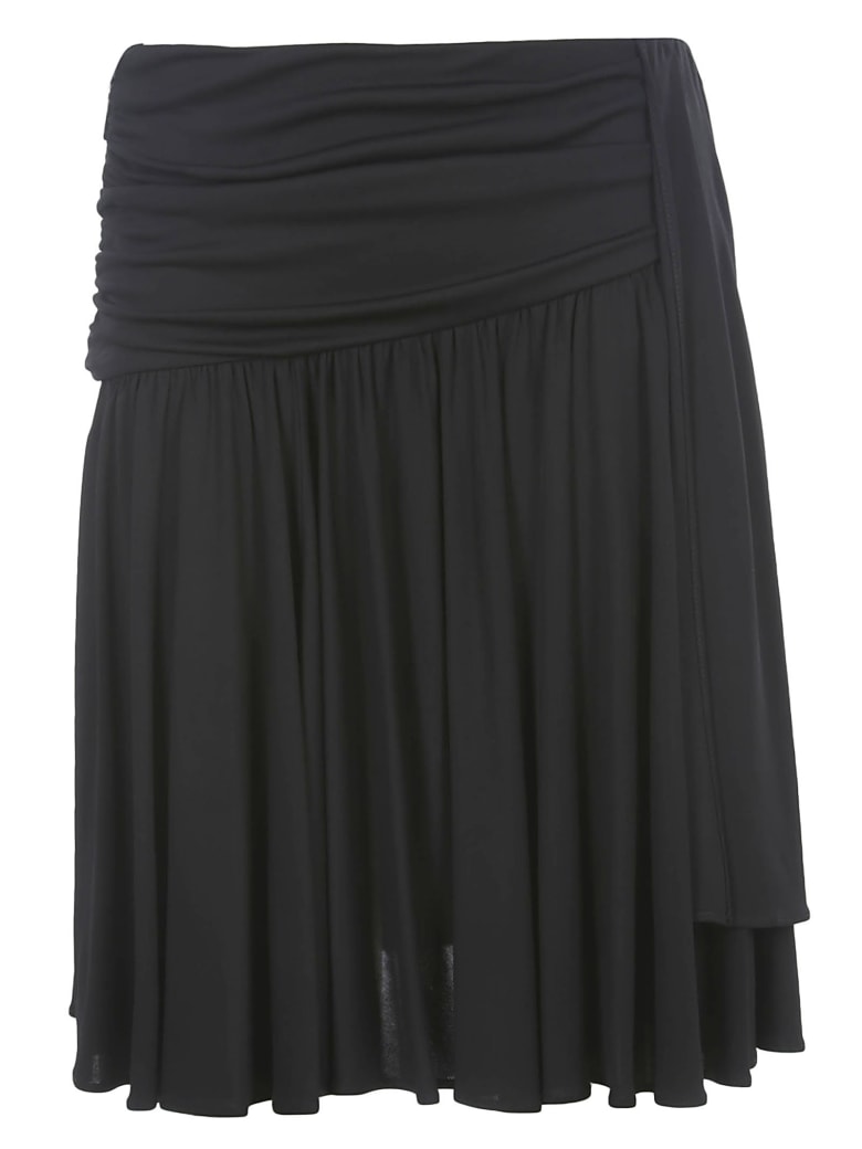 MSGM MSGM Ruched Skirt - Black - 10857433 | italist