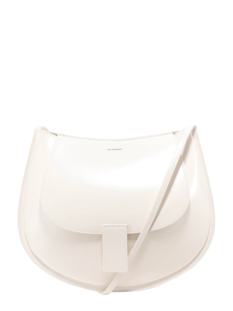 Jil Sander Crescent Crossbody Bag - Beige