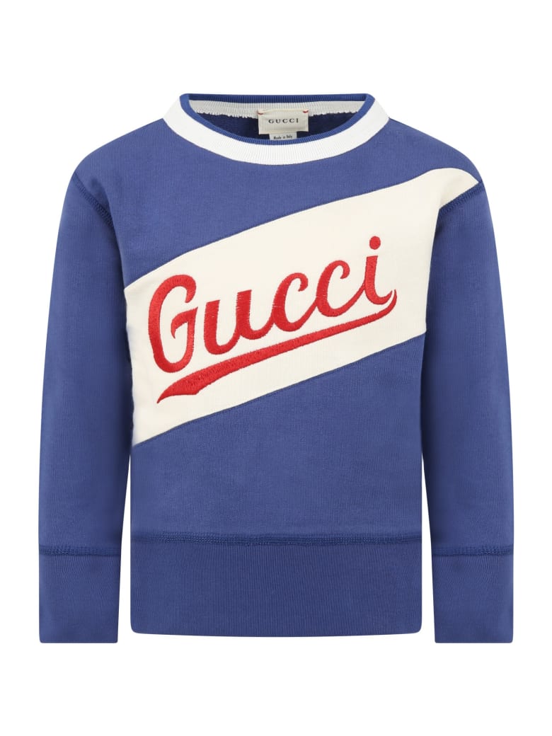 gucci sweatshirt blue