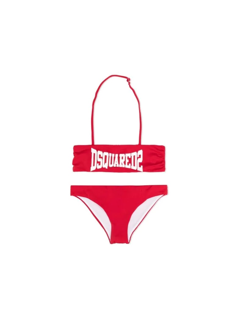 Dsquared2 Two-piece Swuimsuit With Print - Red