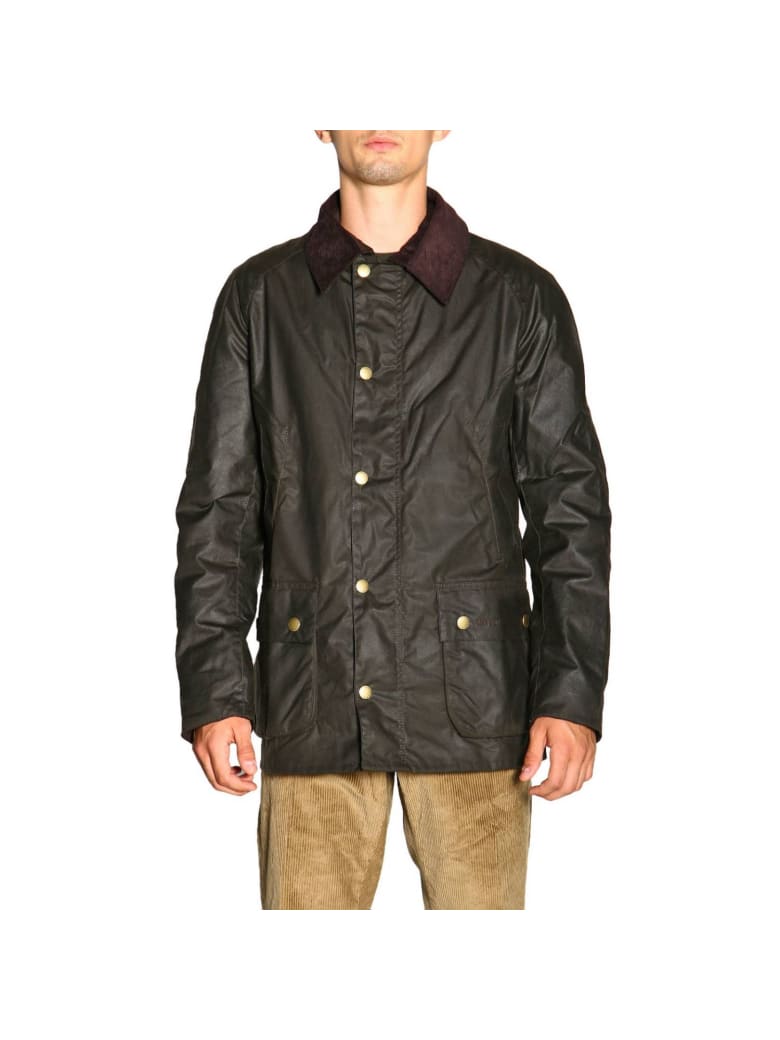 barbour olive jacket mens