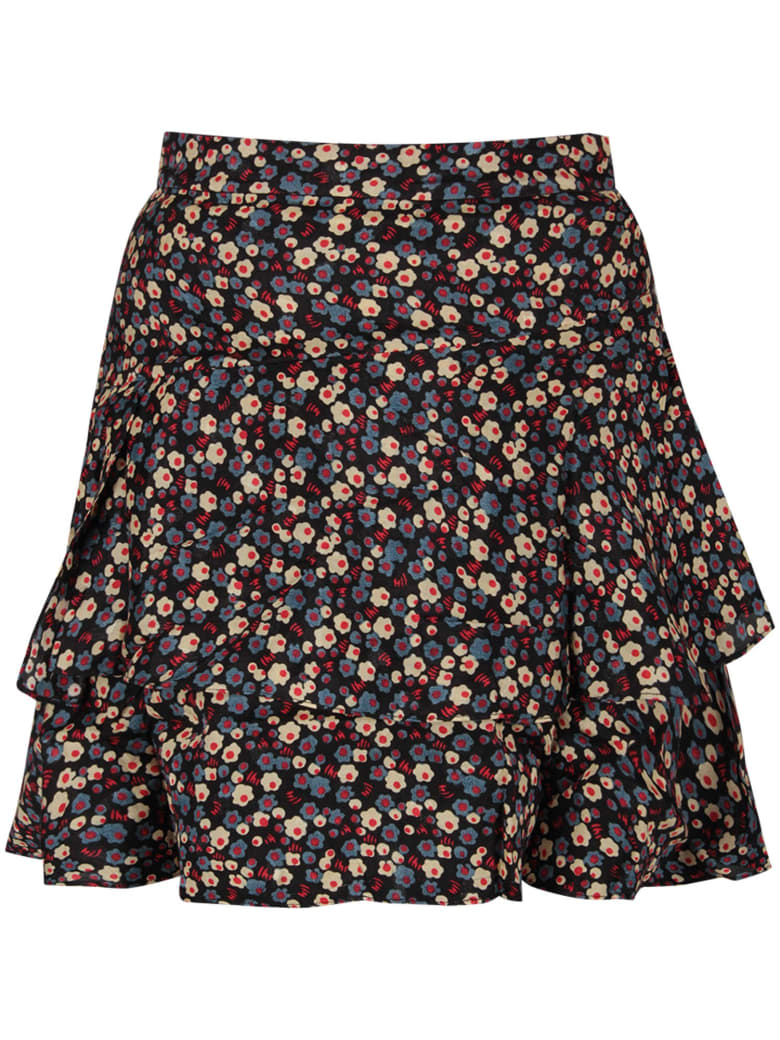 Bonpoint Bonpoint Black Girl Skirt With Flowers - Multicolor - 11083638 ...