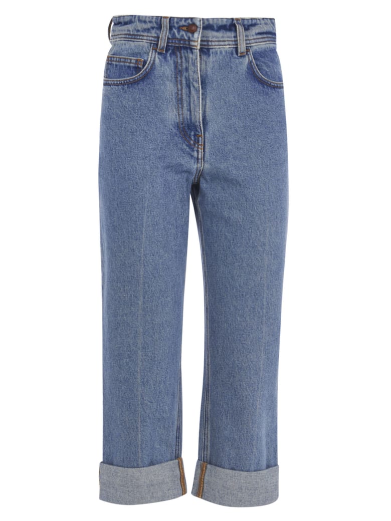 Philosophy di Lorenzo Serafini Regular Fit Cropped Jeans - Blue