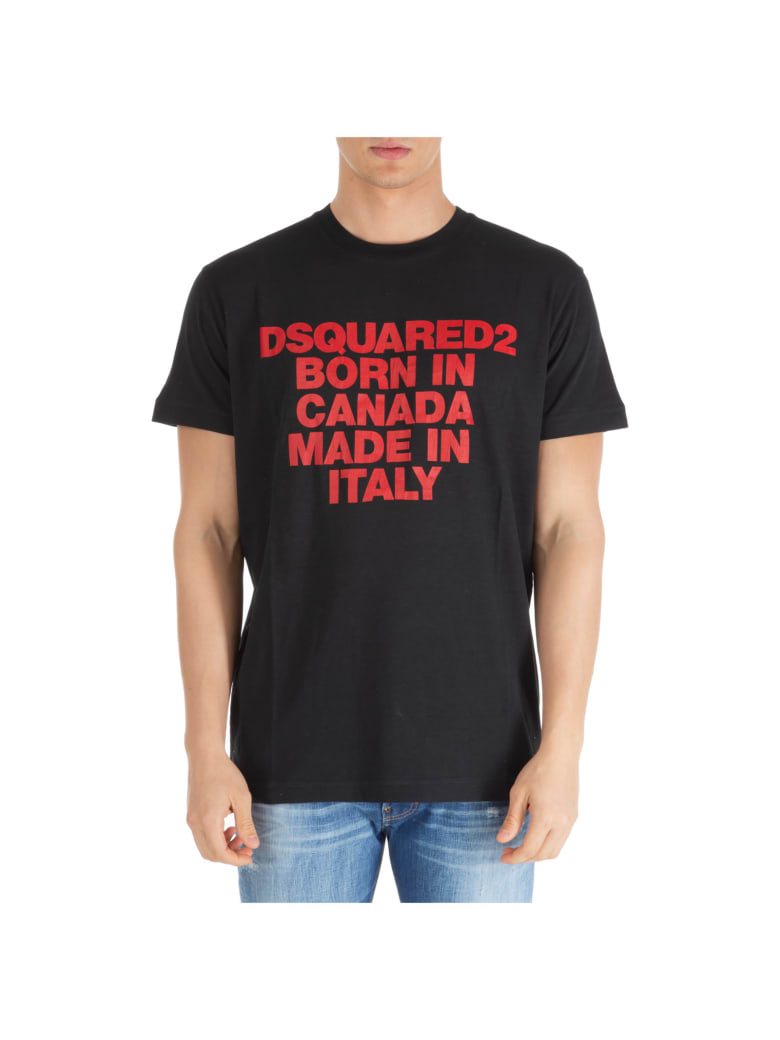 dsquared t shirt born in canada made in italy