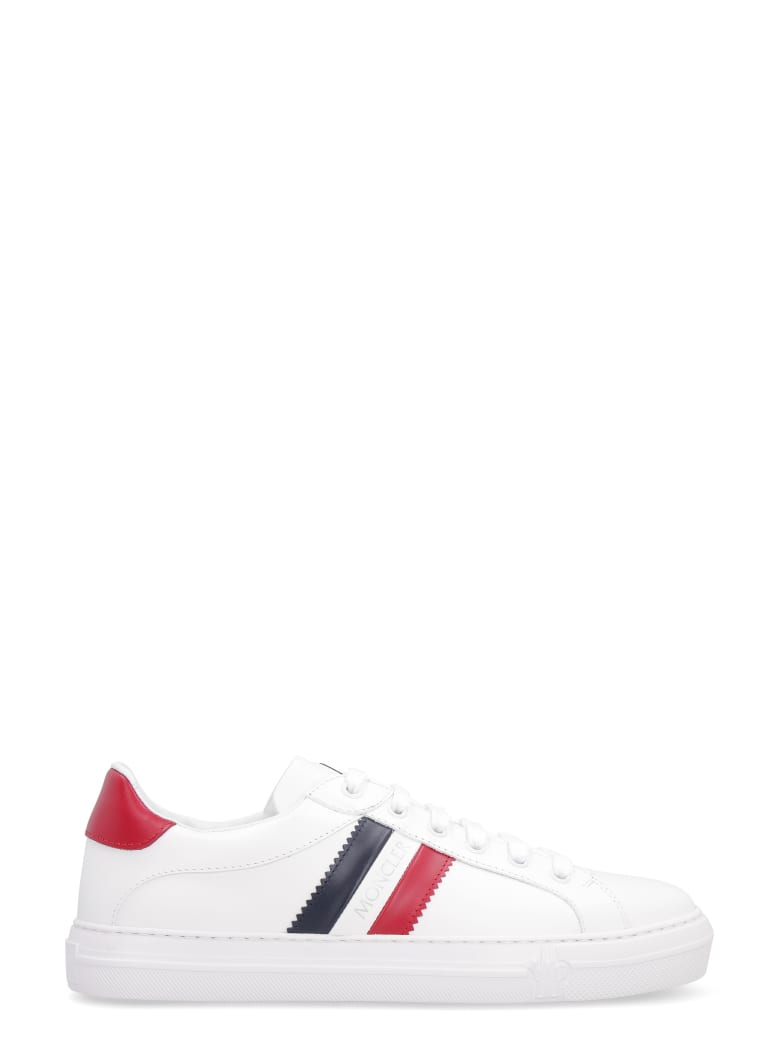 Moncler Ariel Leather Low-top Sneakers - Bianco