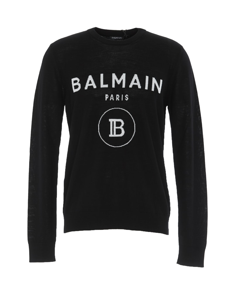 Balmain Balmain Logo Balmain Sweater - Black - 11012252 | italist