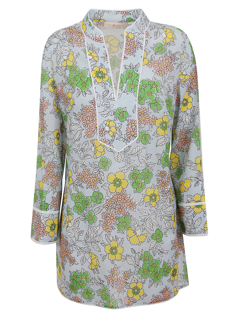 yellow floral tunic