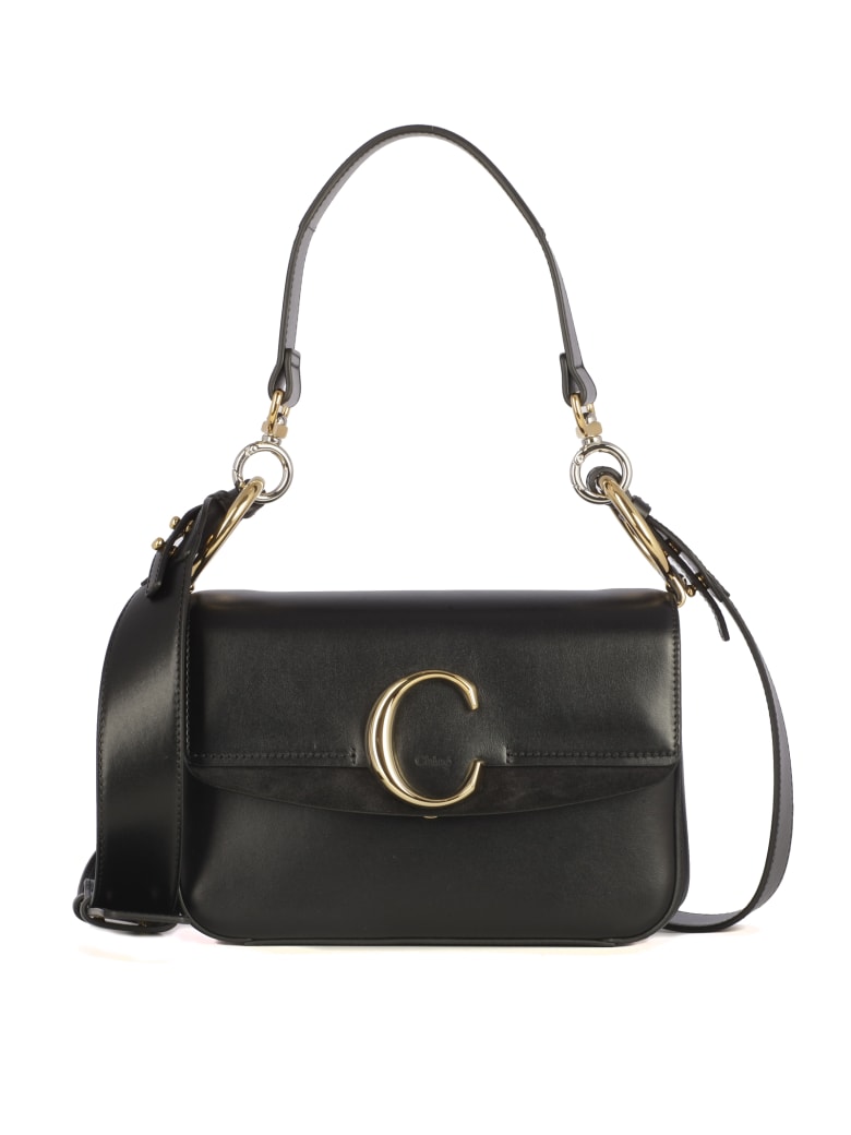 chloe c bag black