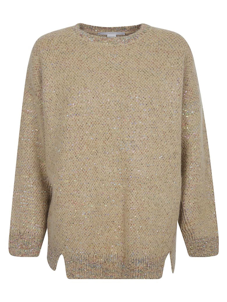 Stella McCartney Sequined Long Jumper - Camel
