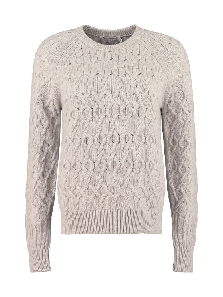 Agnona Cable Knit Pullover - grey