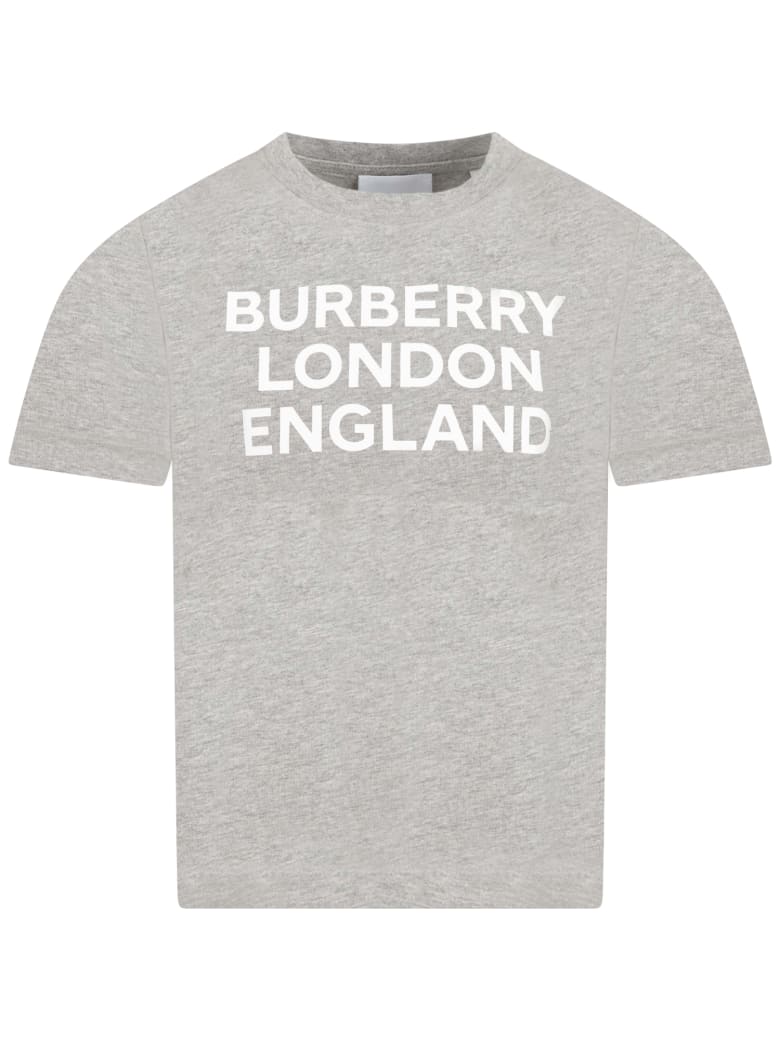 burberry shirt kids grey