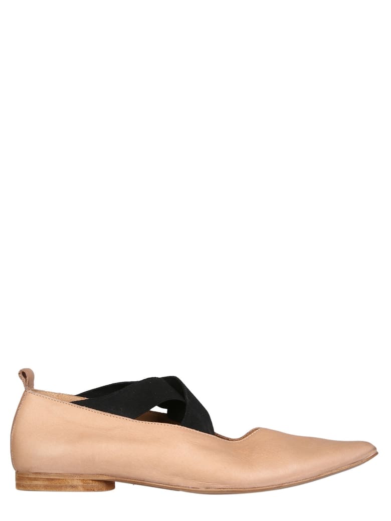 Uma Wang Leather Ballerinas - Rosa e Nero