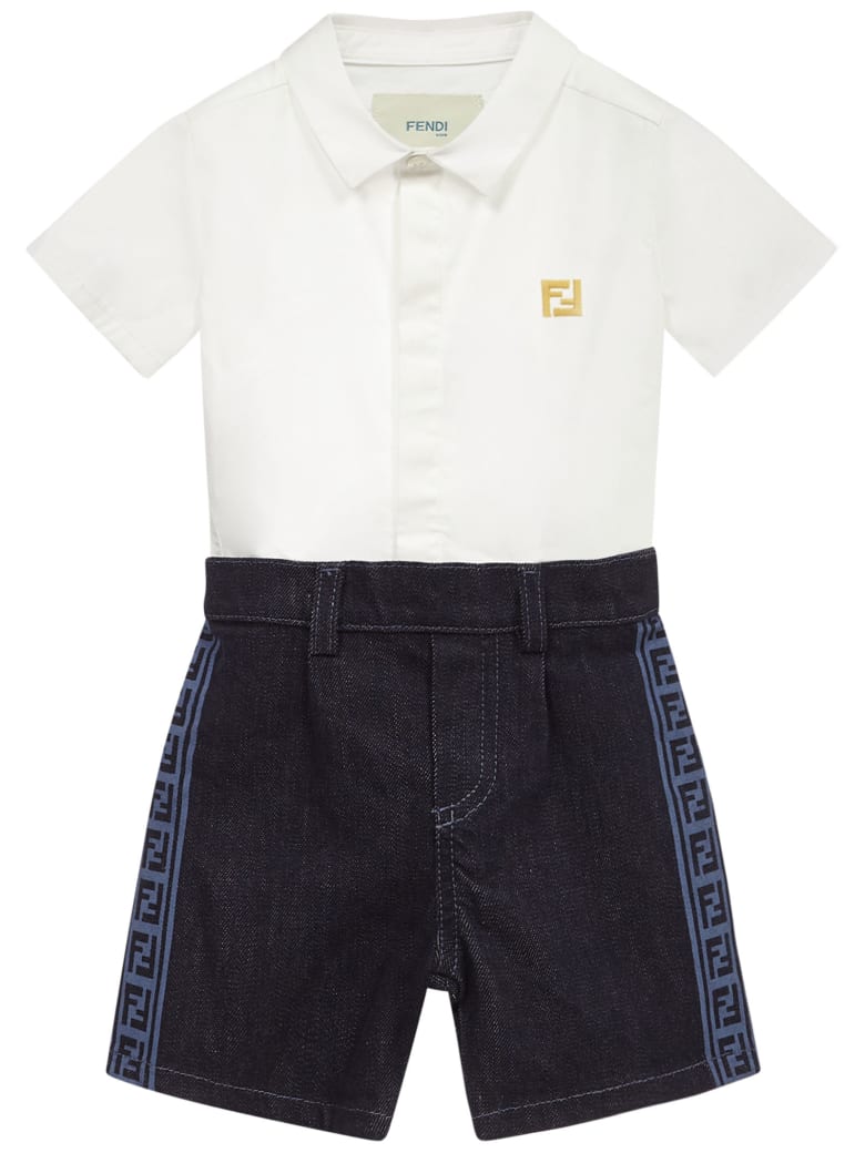 Fendi Kids Romper Suit - Multicolore