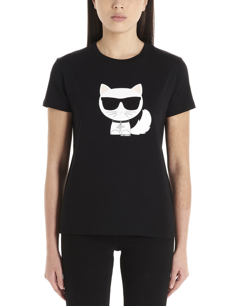 Karl Lagerfeld 'choupette' T-shirt - Nero