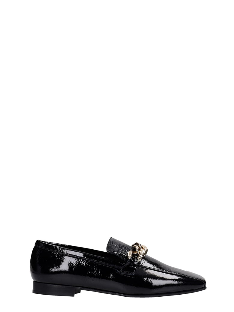 Fabio Rusconi Loafers In Black Patent Leather - black