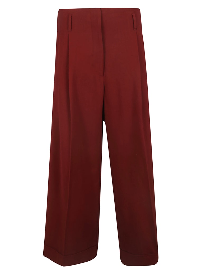 Ibrigu Wide-leg Trousers - Brick