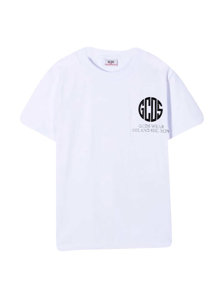 GCDS Mini White T-shirt Diadora Junior - Bianco
