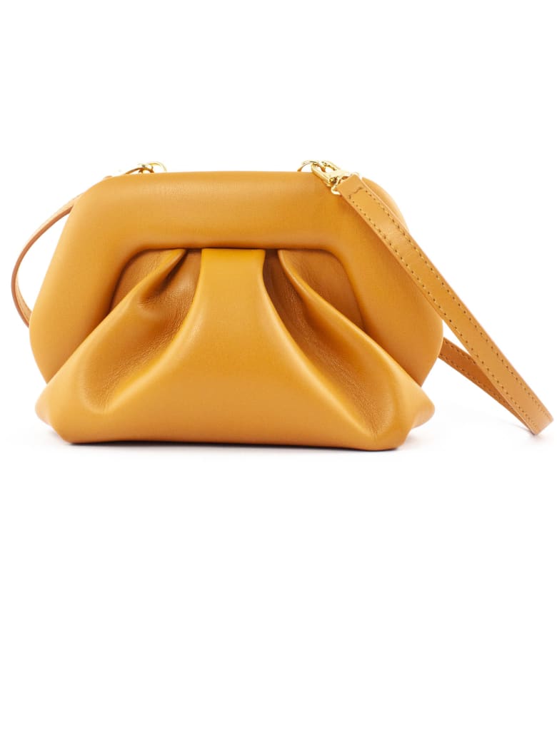 THEMOIRè Brown Clutch Bag In Nappa Eco-leather - NEUTRALS