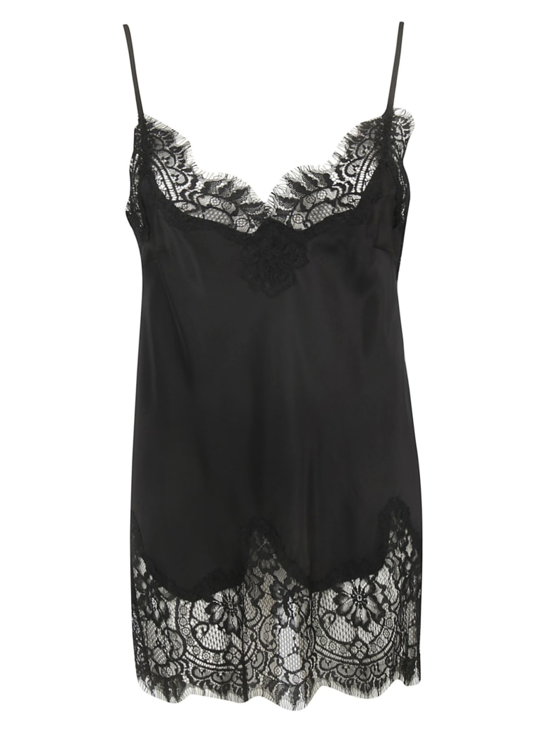 Gold Hawk Laced Detail Top - Black