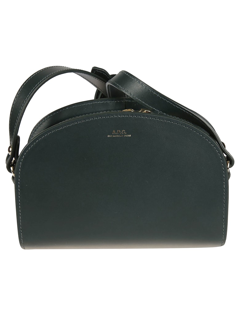 A.P.C. Demi-lune Crossbody Bag - Pine Green
