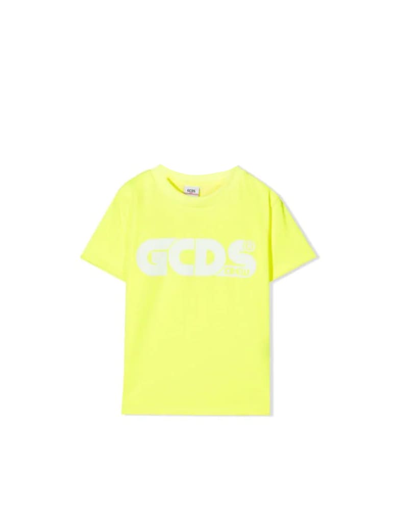 GCDS Mini Print T-shirt - Giallo fluo