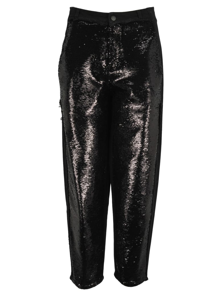 Philosophy di Lorenzo Serafini Philosophy Sequin Trousers - BLACK