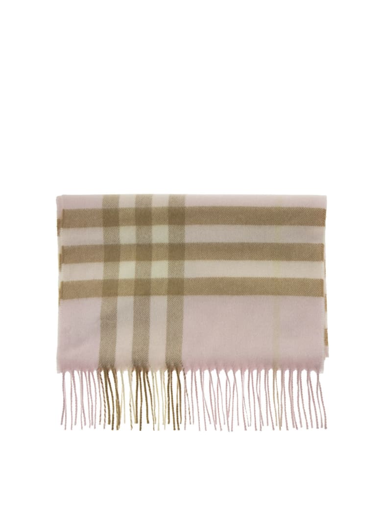 Burberry The Classic Check Cashmere Scarf - Alabaster