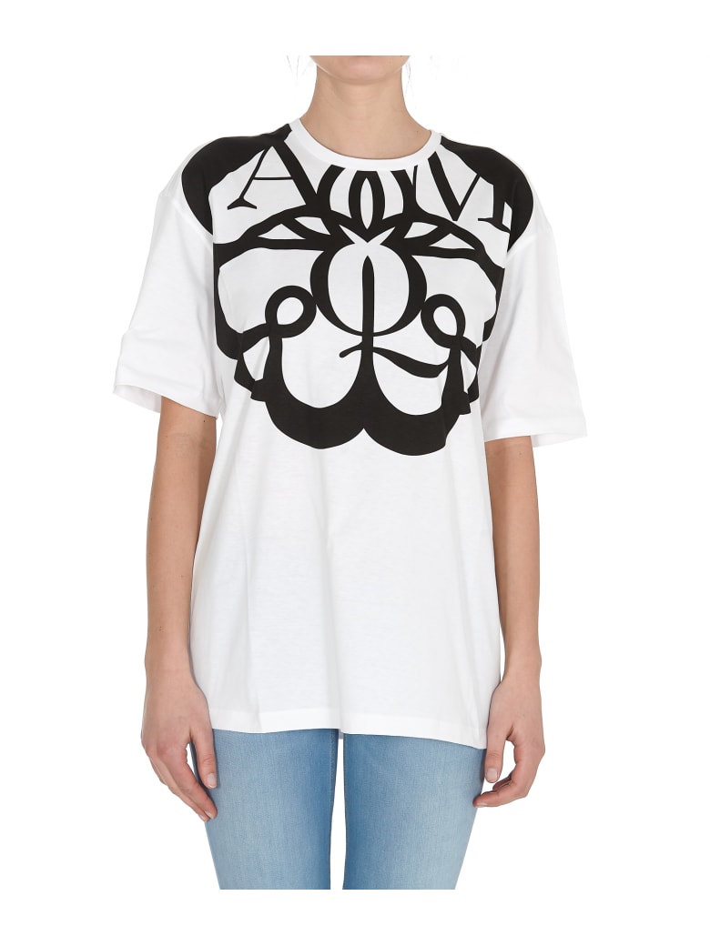 Alexander McQueen Logo T-shirt - Bianco