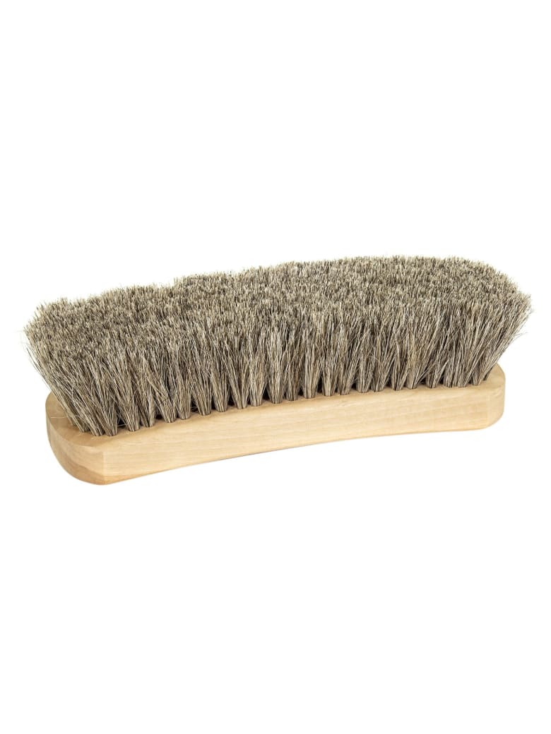 Alden Signature Horsehair Shoe Brush - White