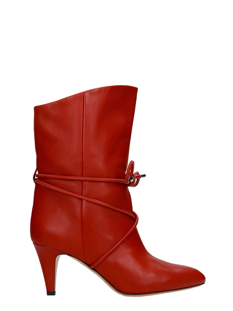 isabel marant red boots