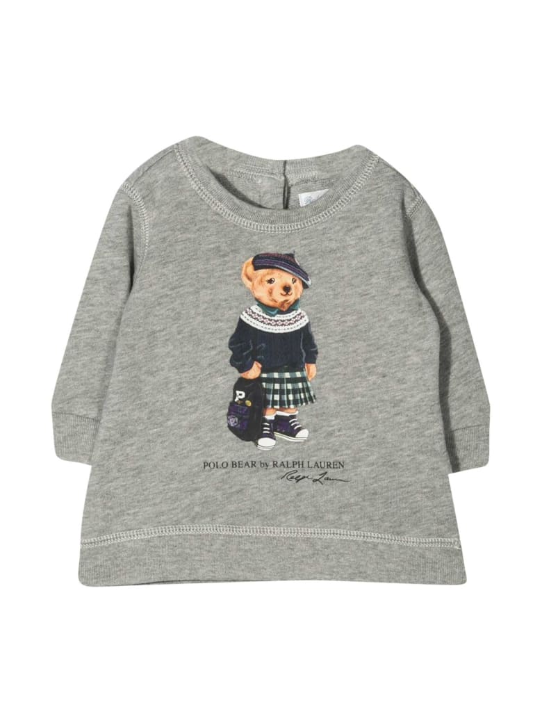 Ralph Lauren Newborn Gray Polo Shirt - Unica