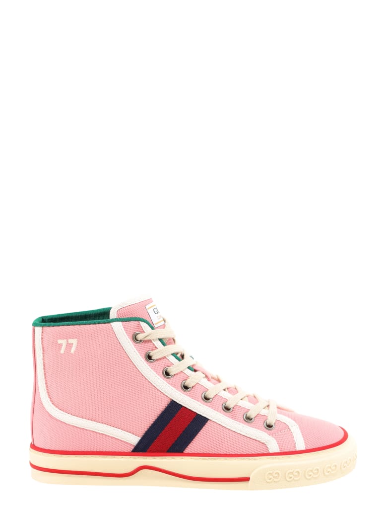 gucci tennis shoes pink