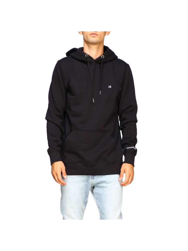 calvin klein black hoodie men