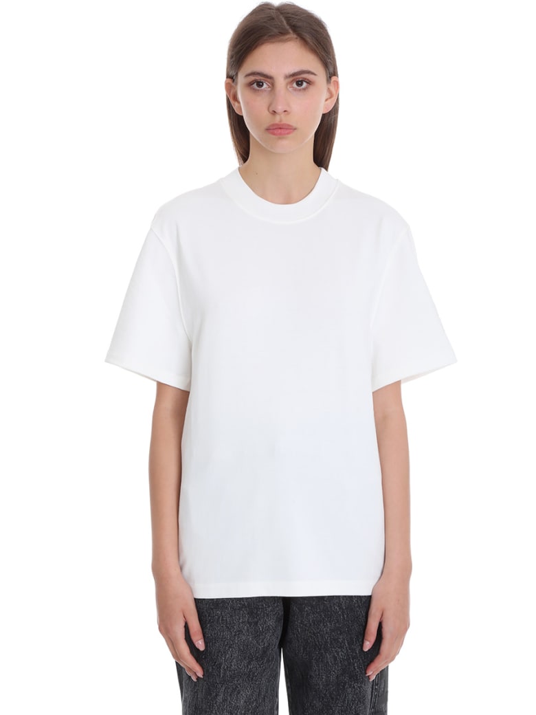 T by Alexander Wang T-shirt In White Cotton - white